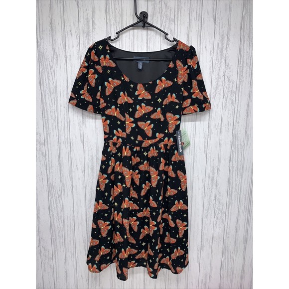 Womens Size XS ModCloth Butterfly Print Scoop Dress NWT - Picture 2 of 7